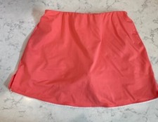 Vintage 90's Lily's of Beverly Hills Skirt Coral With White Trim Size Small