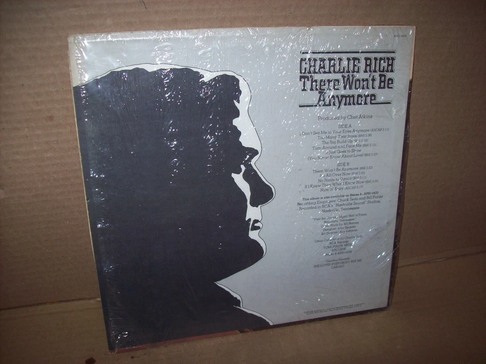 Charlie Rich There Won't Be Anymore vinyl LP record 1974 RCA Victor APL1-0433 NM - Image 2 of 4