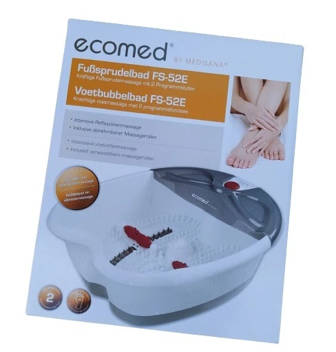 Medisana Ecomed FS-52E Fußsprudelbad + Fußreflexzonenmassage elektrisches Fußbad