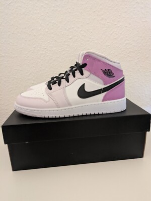 Jordan 1 Mid Barely Grape Fuchsia Pink GS Nike Sneaker Kinder DQ8423-501 Eu 40