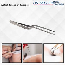 False LASH EXTENSION TWEEZER Straight Eye Beauty EYELASH Applicator Tool - 5.5"