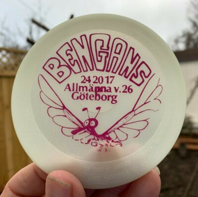 Bengans Goteborg 1980 New GLOW Whamo Mini Disc Golf Frisbee Wham-O OOP New #W167