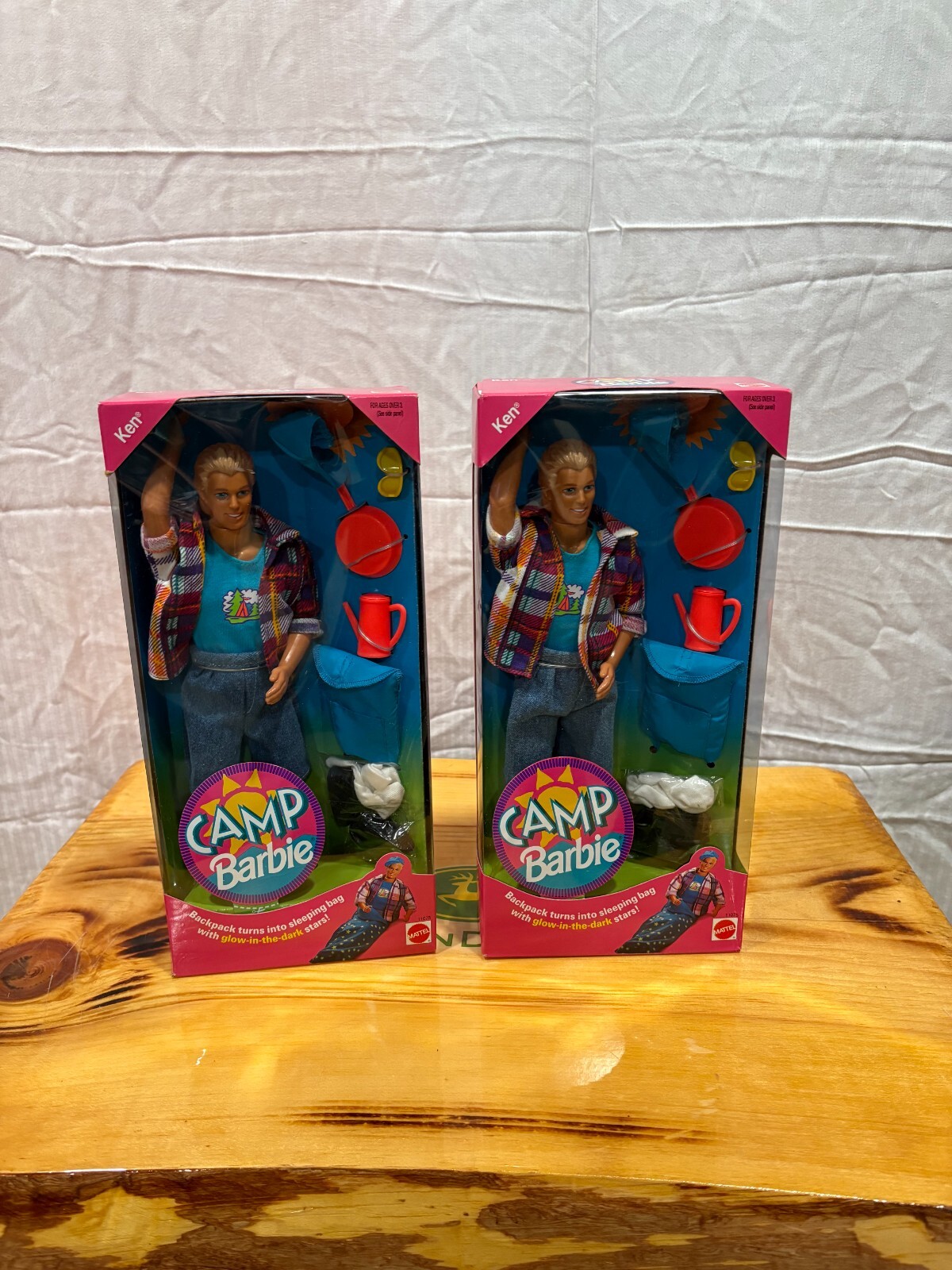 Vintage 1993 Barbie- Camp Barbie Ken Doll, Never Opened, 2 piece set.