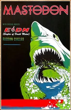 MASTODON | EAGLES OF DEATH METAL 2017 Tour Ltd Ed RARE Poster +BONUS Rock Poster