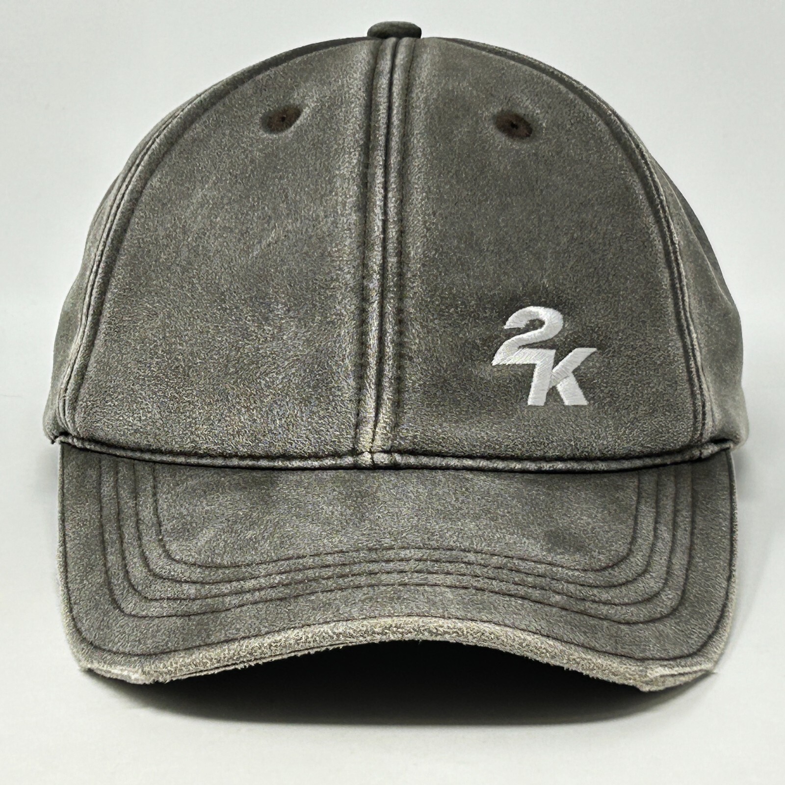 2K Video Games Hat Baseball Cap Gamer Gaming Strapback 6 Panel Distressed Brown