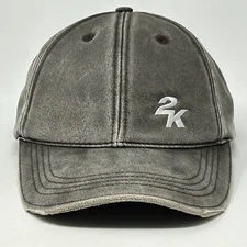 2K Video Games Hat Baseball Cap Gamer Gaming Strapback 6 Panel Distressed Brown
