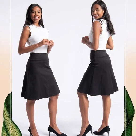 Black a top line skirt work