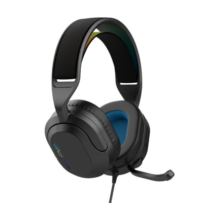 JLab Nightfall Wired Gaming Headset Over Ear, Boom Mic, PS5, PS4, XBox, PC