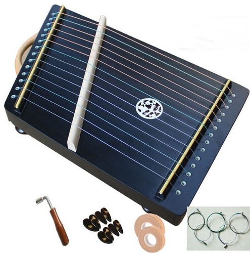 14 cordes Guzheng pratique doigt instruments de musique chinois bois cithare - Photo 1/4