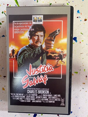 Wild Justice VHS Tape Charles Bronson