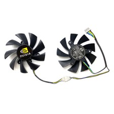 For White Label AMD DICASVER RX580 588 Graphics Card Fan Cooling Fan 82mm 1 Pair