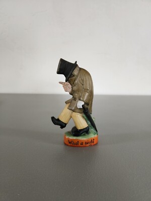 Vintage Schafer Vater German Flask What A Night Comic Bottle Nippy Decanter