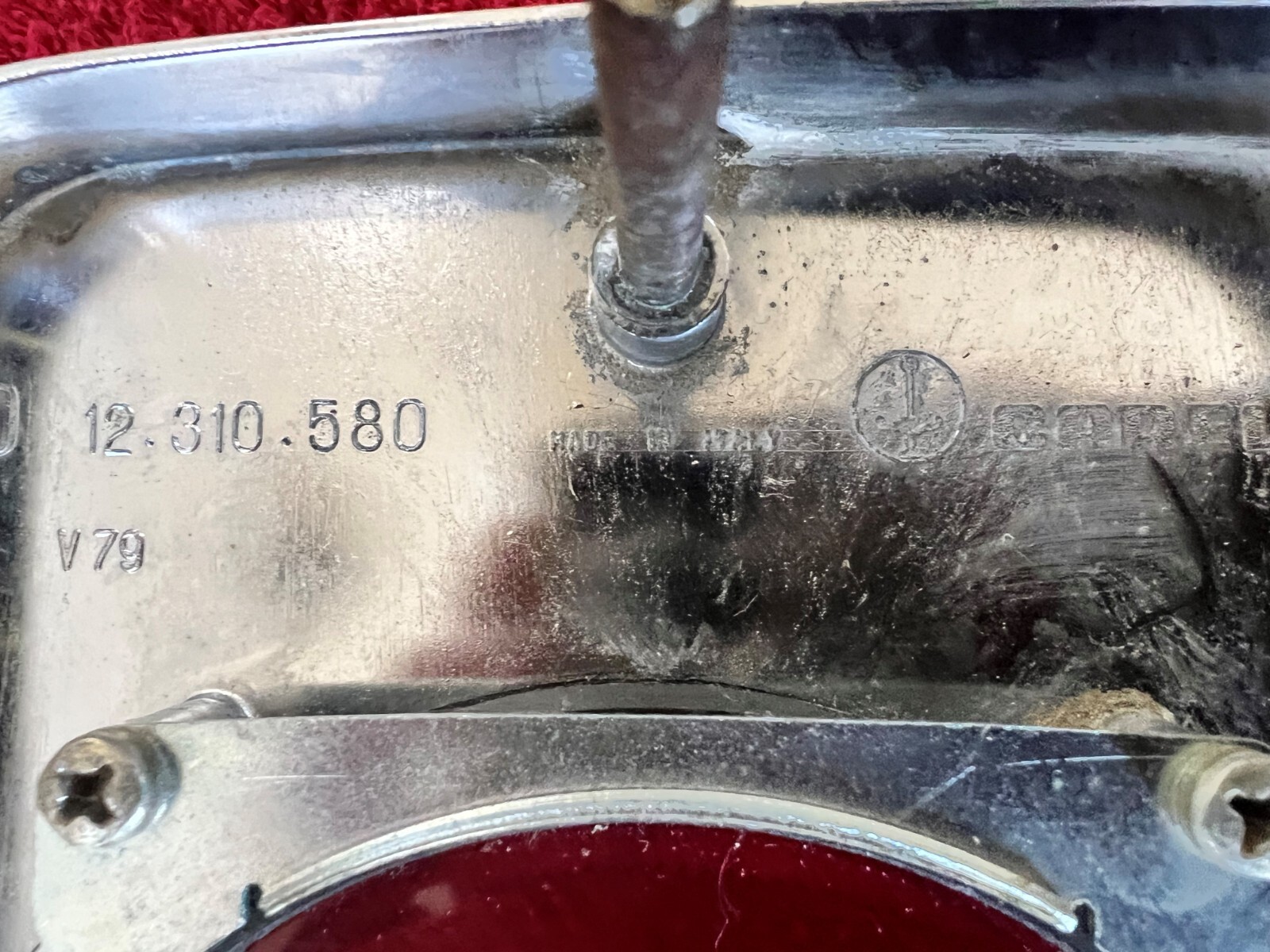 Ferrari 365 tail light bezel set ORIGINAL - left and right side