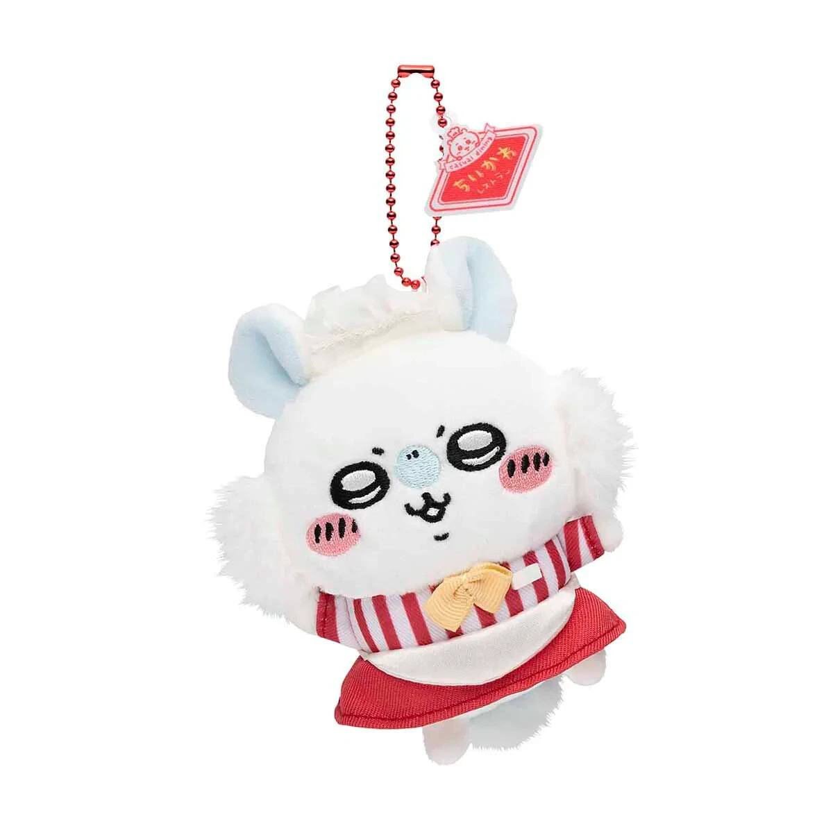 Chiikawa Momonga Restaurant Mascot Plush Key Chain Waitress Nagano