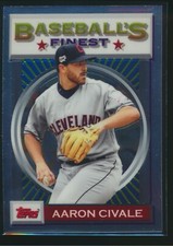 2020 Topps Baseball's Finest Flashbacks #46 Aaron Civale Indians