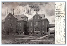 c1905 Room Hospital And Nurses Home Building Rome New York NY Antique Postcard