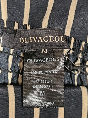 Olivaceous Jumpsuit In Black/Tan Size M NWT | eBay