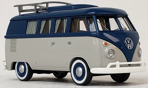WIKING HO 1/87 Classic 60's/70's era VW T1 Camper Micro Bus in Blue/Gray Finish