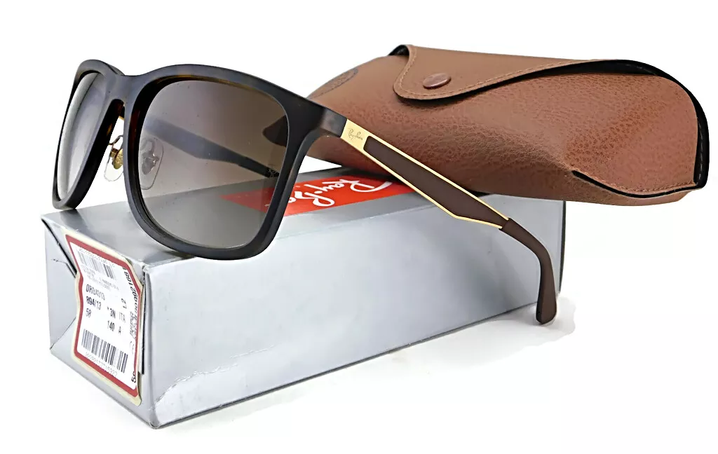 New Ray Ban RB4313 894 13 Sunglasses Matte Havana Dark Brown