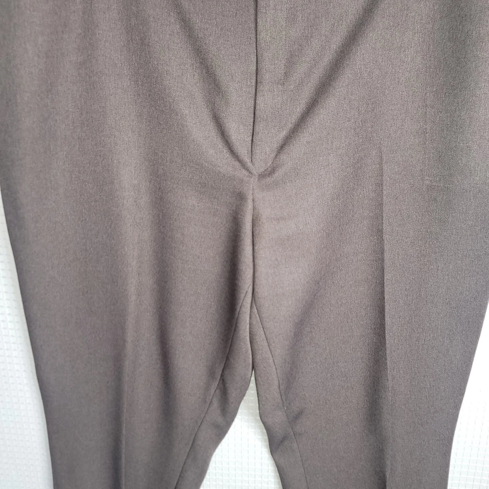 Pantalones de vestir Botany 500 marrón para hombre 52-M cintura elástica y bolsillos Foto 4 de 4