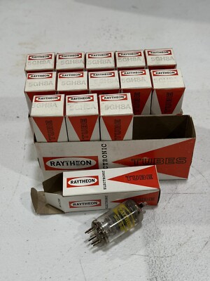 14x Total 5GH8A Raytheon Tubes NOS / NIB