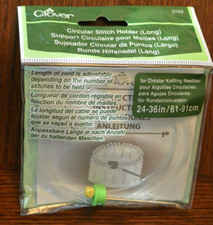 NEW Clover 3162 Circular Long Stitch Holder, 24 to 36-Inch, Multicolor