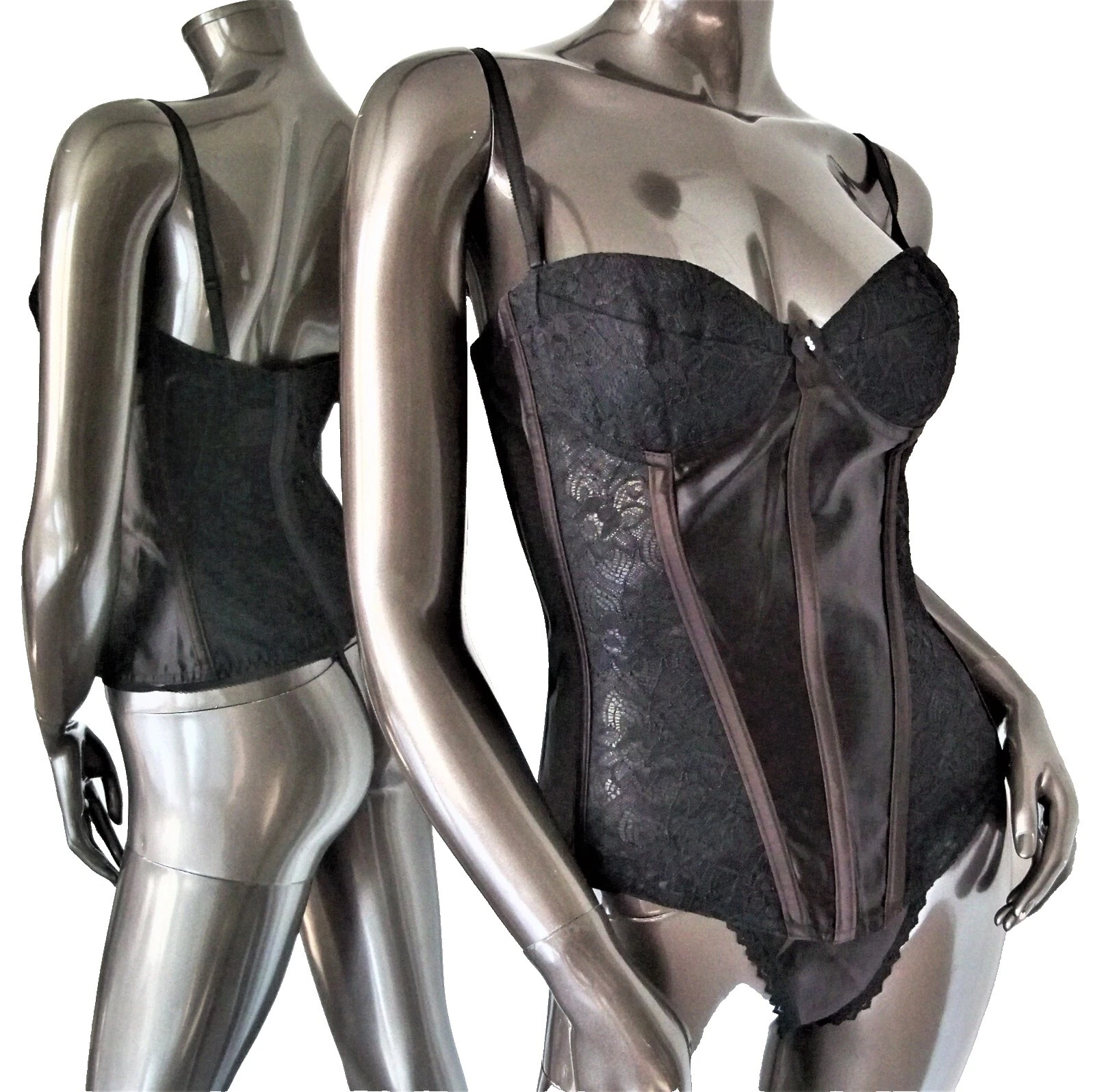 Corsés y bustiers de acetato para mujer