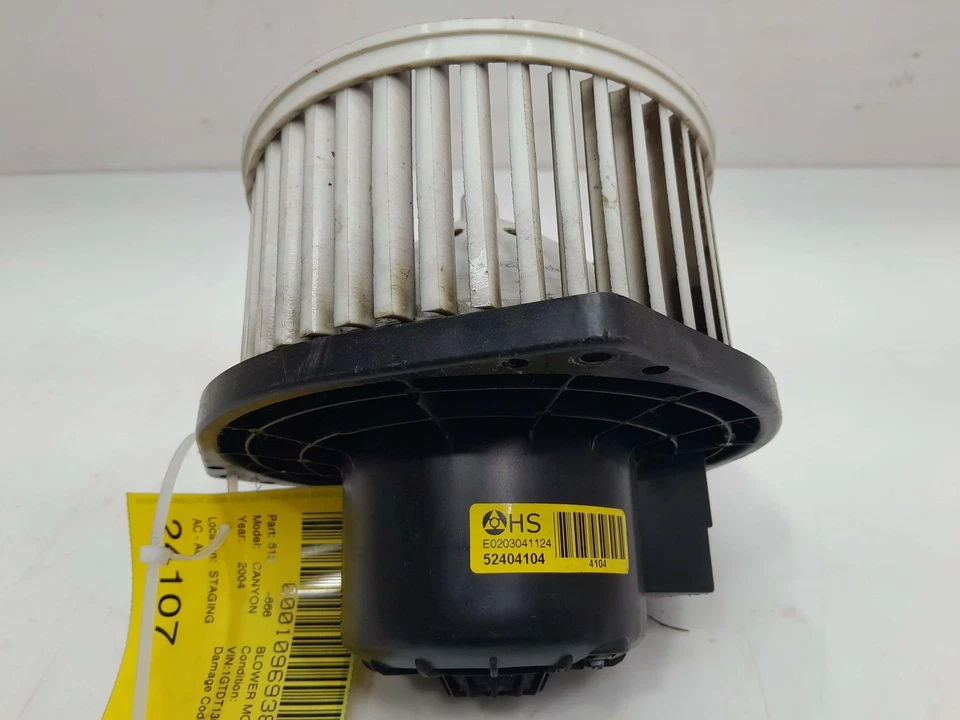 04-12 Chevy Colorado GMC Canyon Calentador AC Soplador Motor Conjunto OEM 89019178 Foto 3 de 4