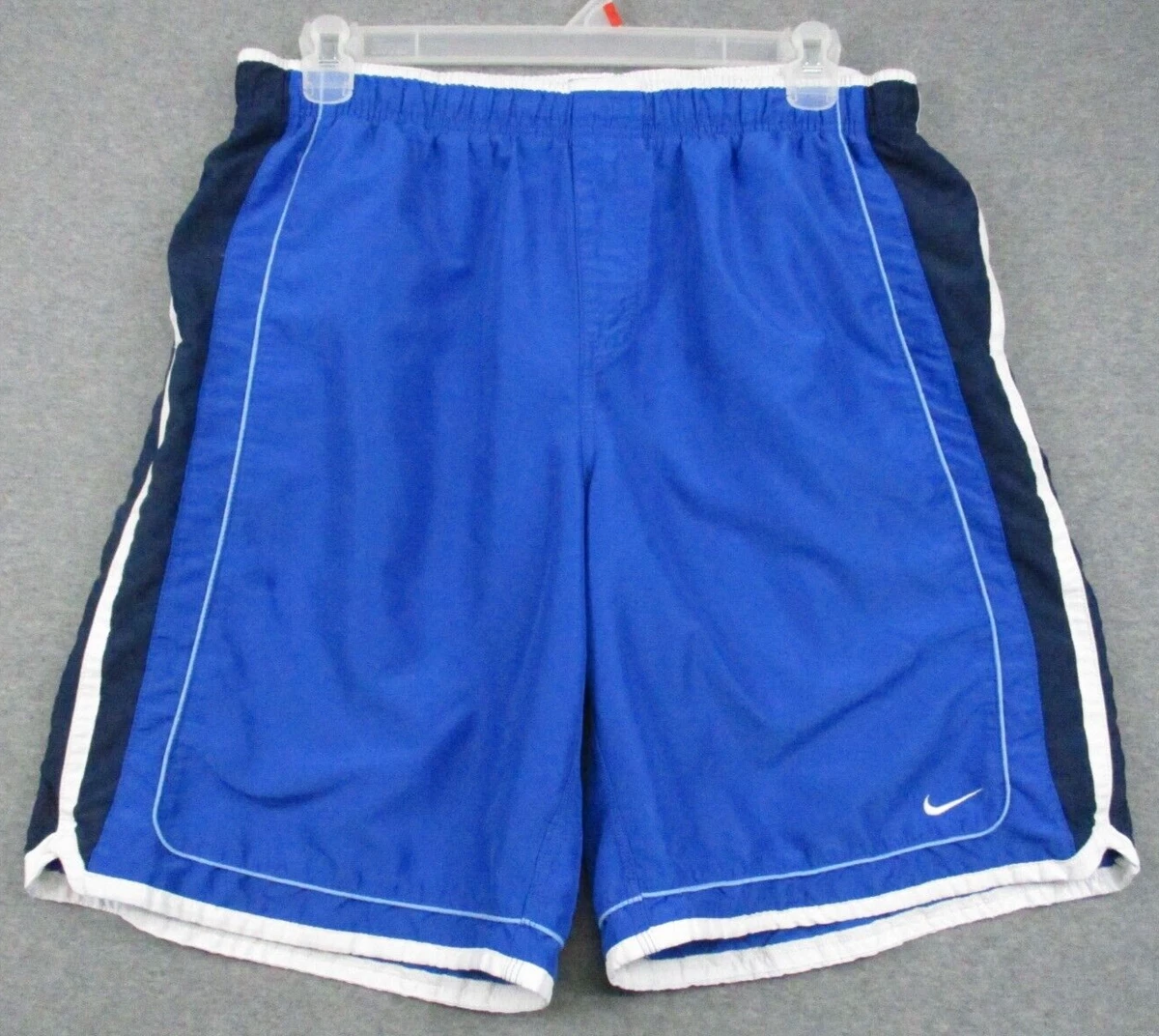 Nike Swim Trunks XL Men Blue Swoosh Bathing Suit Board Short Men