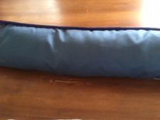 Boudin De Porte Fait Main En Tissu Laura Ashley Rayures Charbon, Lin/coton, Pour Entrée