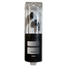 New Magnavox Earphones Earbuds Clear Sound Silicon Comfort Band 13mm driver