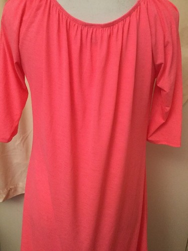 Pink Coconut Boutique Woman's Pink Fluorescent Dress Size Large - Picture 6 of 8
