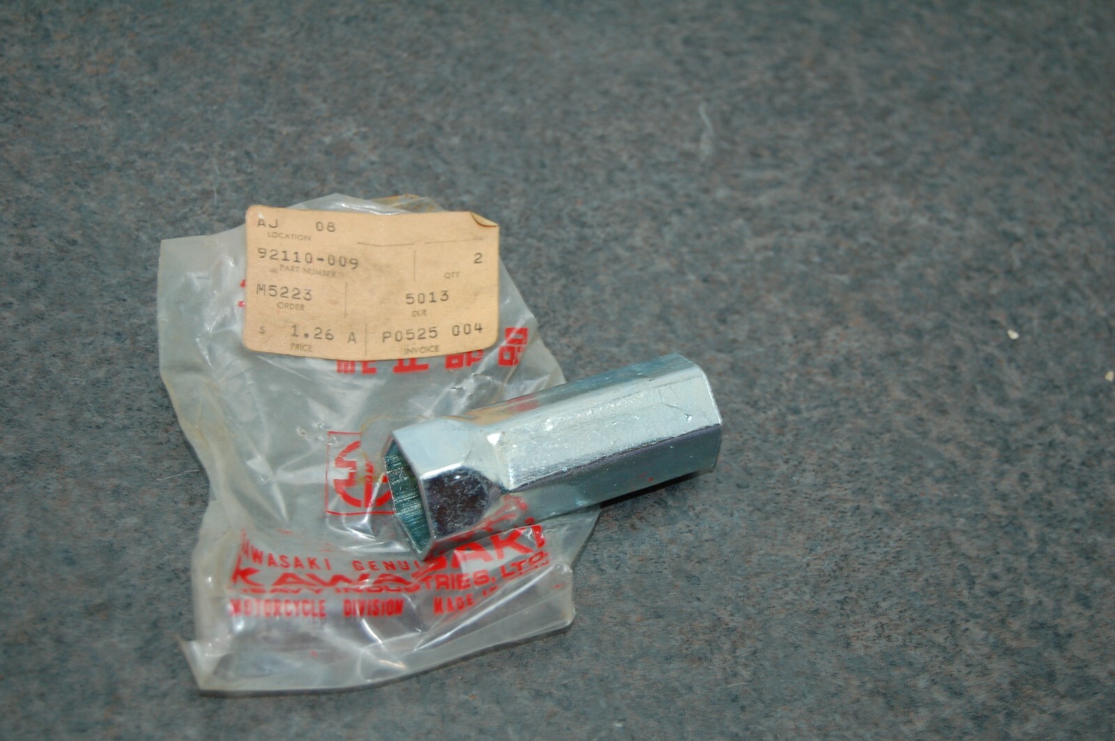 NOS GENUINE KAWASAKI 92110-009 WRENCH, BOX 19x21 NEW OLD STOCK F11 BIG HORN