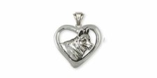 German Shepherd Pendant Jewelry Sterling Silver Handmade Dog Pendant GS6-P