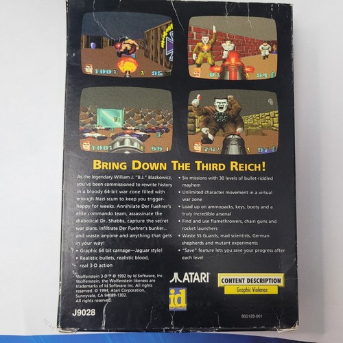 Wolfenstein 3D - CIB - Atari Jaguar - Imagen 4 de 11