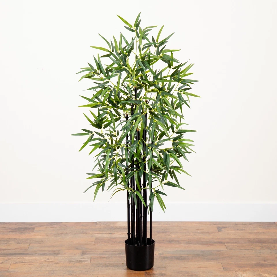 4-футовое искусственное черное бамбуковое дерево с ультрафиолетовым излучением 588 LVS (для помещений/улицы). Розничная цена $114 - Изображение 3 из 3