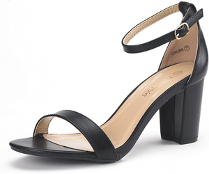 pairs chunk heel sandals pump dream low