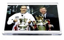 Eric Cantona & Alex Ferguson  Manchester United Legends Fridge Magnet Fans Gifts