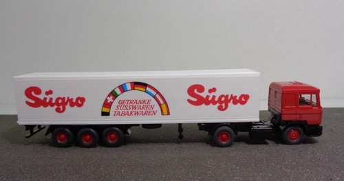 Wiking H0 54127 MAN 790 maleta semirremolque "Sügro" NUEVO & EMBALAJE ORIGINAL - Imagen 3 de 5