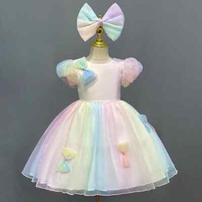 Elegant Girl Fluffy Dress Flower Baby Wedding Ceremony Costume Birthday Outfits