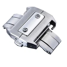 18MM 21MM DEPLOYMENT BUCKLE CLASP BAND LEATHER FOR CARTIER SANTOS 100 XL CHRONO