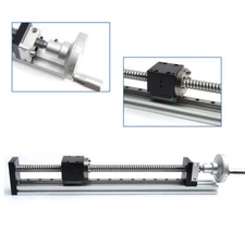 8/36" Manual Linear Actuator Rail Guide Slide Ball Screw Sliding Table+Handwheel