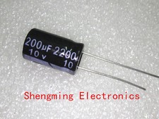 20pcs 2200uF 10V 105 C Electrolytic Capacitor 10x17mm