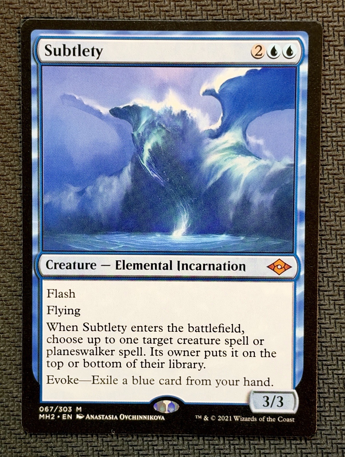 Wizards of the Coast Subtlety Modern Horizons 2 RG Blue Mythic EN 067/303 MTG