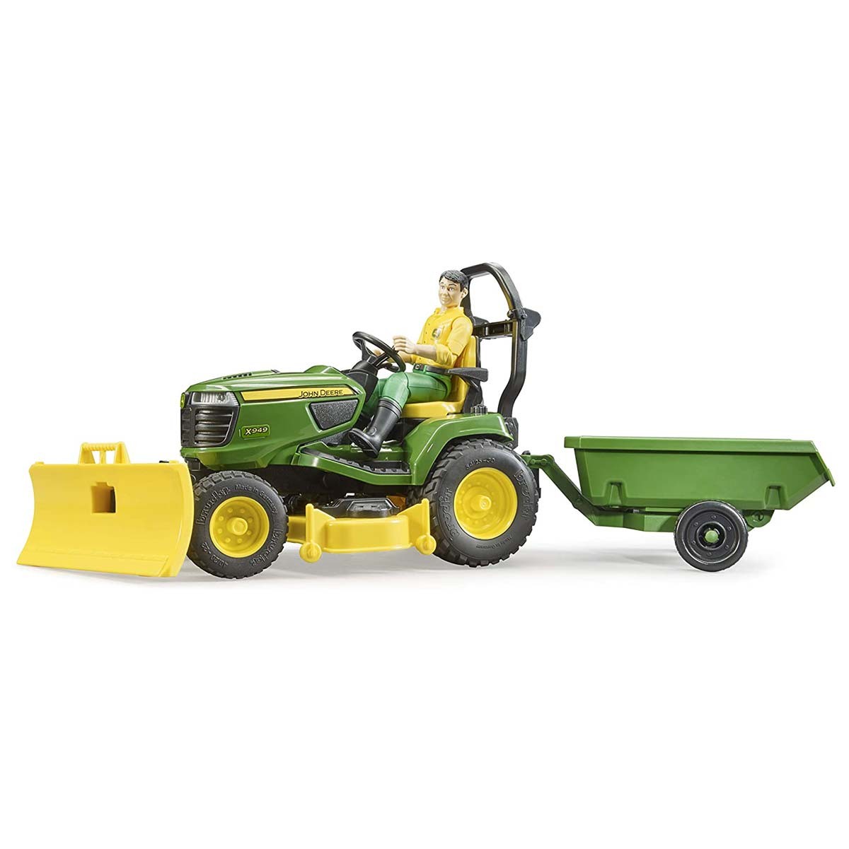 116 John Deere x949 Газонокосилка Трактор с прицепом и садовником от Bruder 09824 9490₽