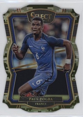 2017-18 Panini Select Mezzanine Die-Cut Camo Prizm /20 Paul Pogba #166 14tf