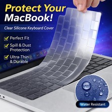 Clear Keyboard Protector Cover For Apple MacBook Neo Air Pro 13" 14" 16" 15" M5