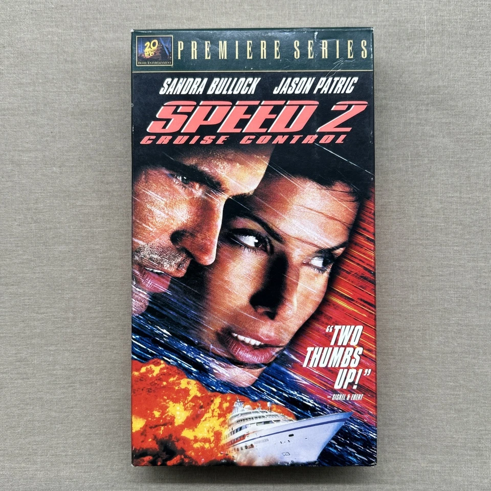Speed 2: Cruise Control (VHS 1997) Sandra Bullock Jason Patric Willem Dafoe + - Image 2 of 4