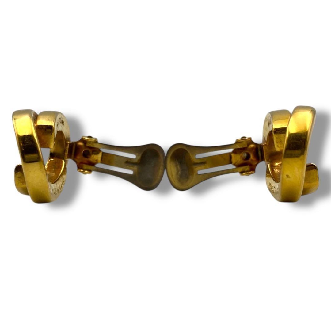 GUCCI Gold Earrings Authentic Interlocking Tom Fo… - image 6