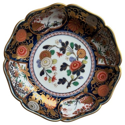 Vintage Imari Arita Japan Fine China Porcelain Plate Shallow Bowl Dish Japanese